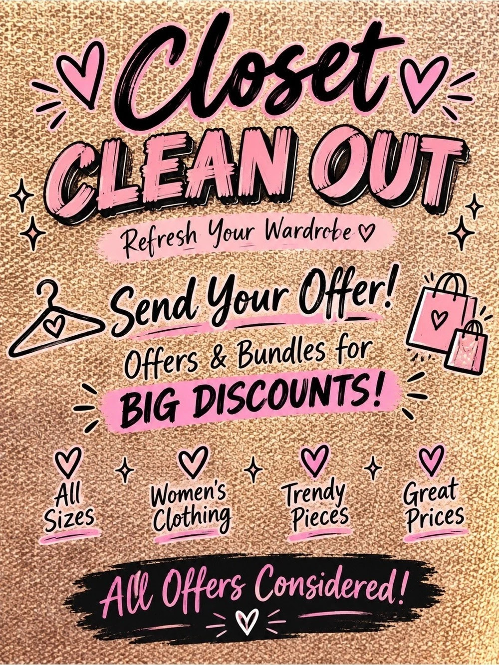 Women's Closet Cleanout